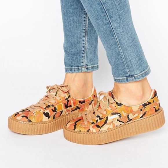 Fenty camo print running shoes size 7.5 - Picture 1 of 5